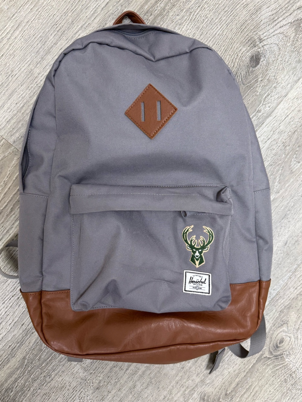 Herschel Heritage Backpack with Brown Leather Accents
